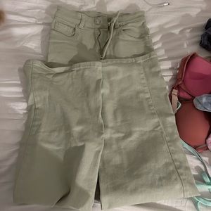 H&M high waisted wide leg jeans